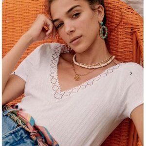 Sezane ANAËL Size large. Excellent condition, in Ecru.